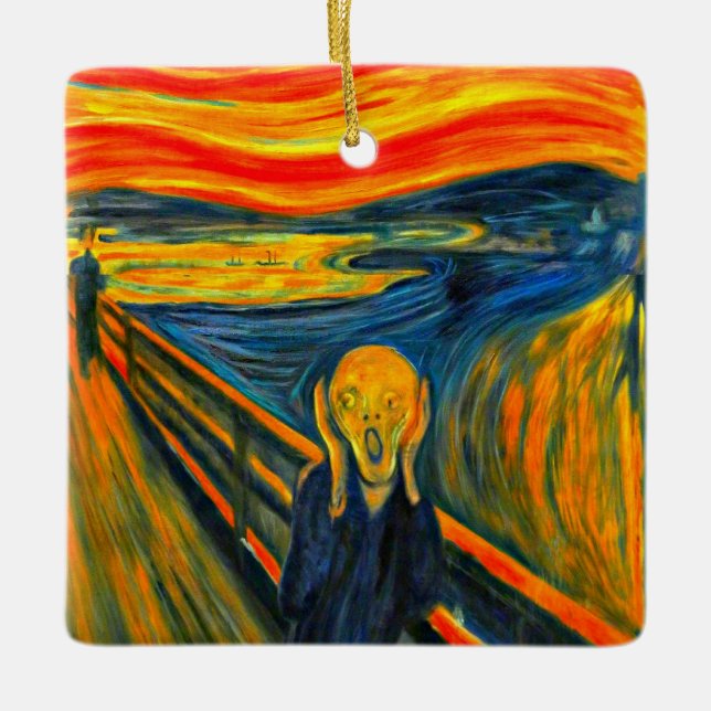 Adorno De Cerámica Munch The Scream (Anverso)