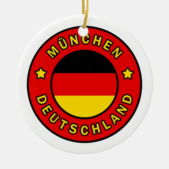 Adorno De Cerámica München Deutschland (Frente)