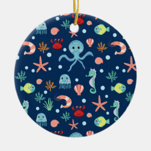 Adorno De Cerámica Mundo del Mar