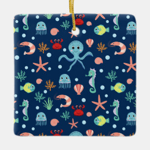 Adorno De Cerámica Mundo del Mar