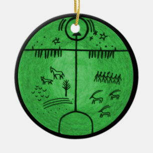 Adorno De Cerámica Mundos del Shamanism