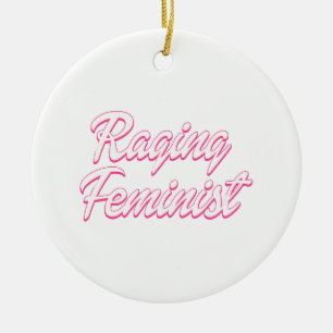 Adorno De Cerámica Muñeca Feminista Furiosa