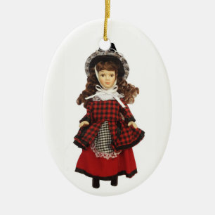 Adorno De Cerámica Muñeca Galés
