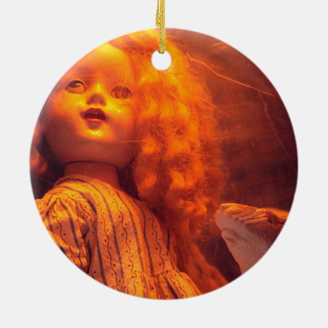 Adorno De Cerámica Muñeca y rata temerarias (Atrás)