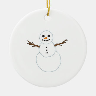 Adorno De Cerámica Muñeco de nieve