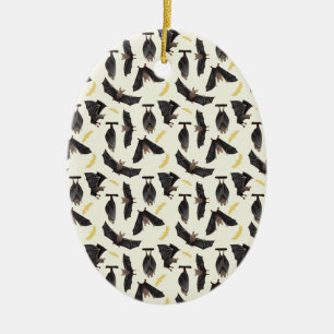 Adorno De Cerámica murciélagos amarillos