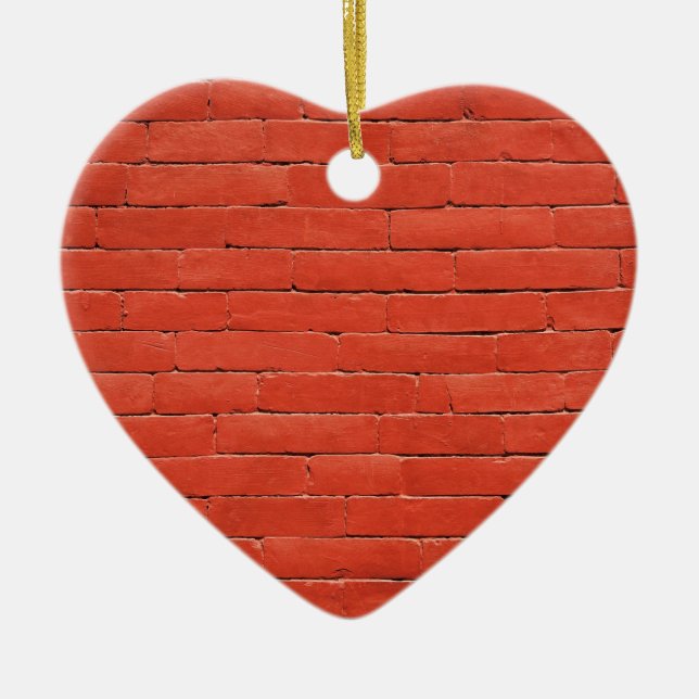 Adorno De Cerámica Muro Naranja rojo (Frente)