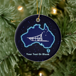 Adorno De Cerámica Mushing Down Under