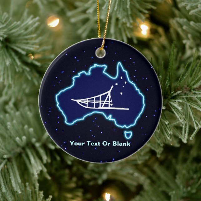 Adorno De Cerámica Mushing Down Under (Árbol)