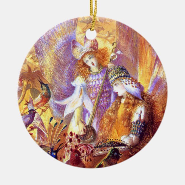 Adorno De Cerámica Música de hadas (Frente)