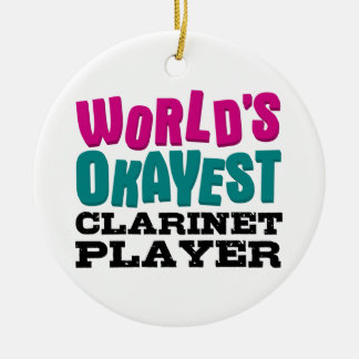 Adorno De Cerámica Música divertida para el mejor jugador de Clarinet