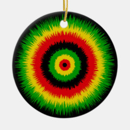 Adorno De Cerámica Música Reggae Rasta Tie Dye en Diana
