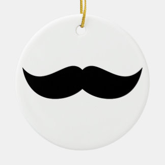 Adorno De Cerámica Mustache Ornament