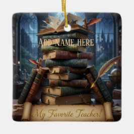 Adorno De Cerámica My Favorite Teacher - Personalized Keepsake  Ceram