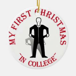 Adorno De Cerámica My First Christmas In College