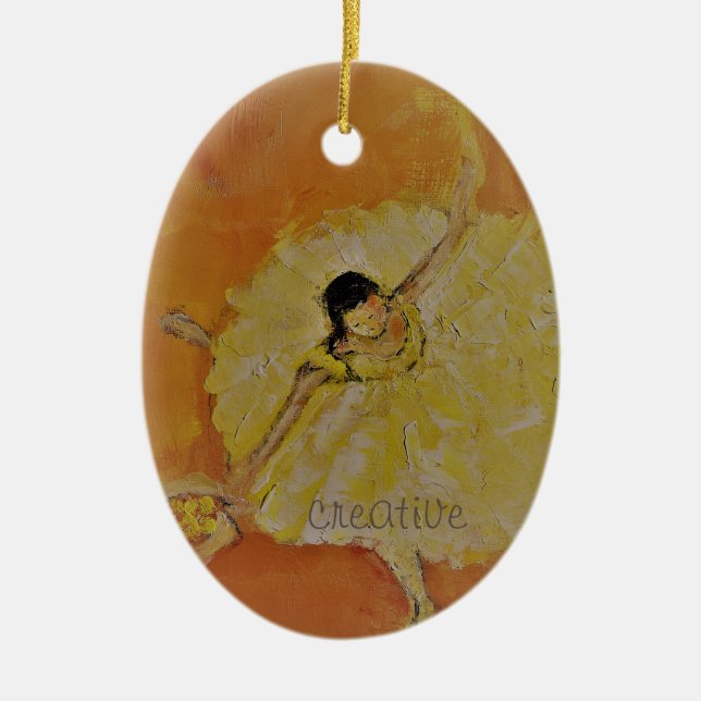 Adorno De Cerámica My one word : creative : (Frente)