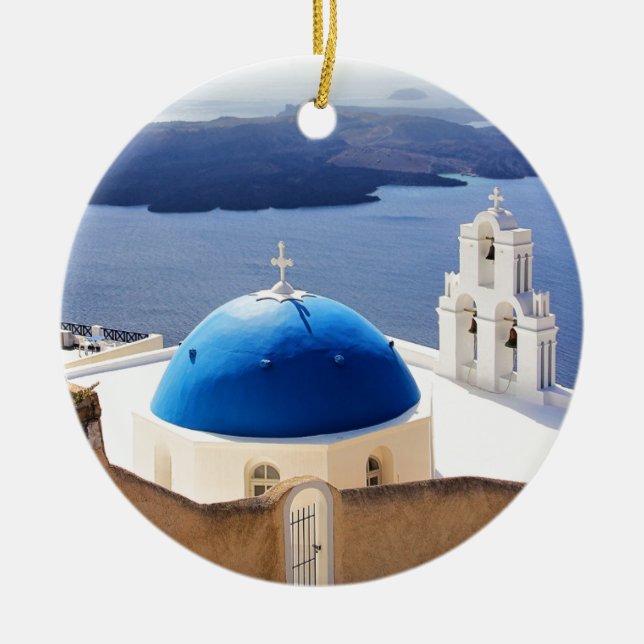 Adorno De Cerámica Mykonos Grecia Viaja Europa Turismo Santorini (Frente)