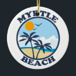 Adorno De Cerámica Myrtle Beach.<br><div class="desc">Myrtle Beach Carolina del Sur.</div>