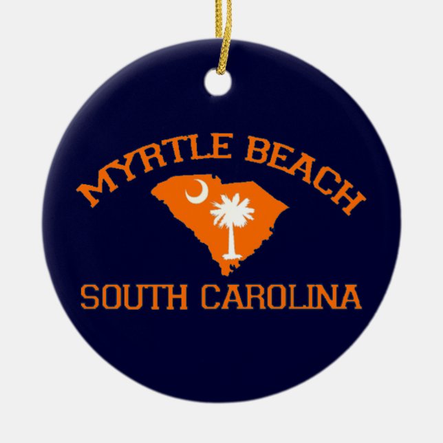 Adorno De Cerámica Myrtle Beach. (Frente)