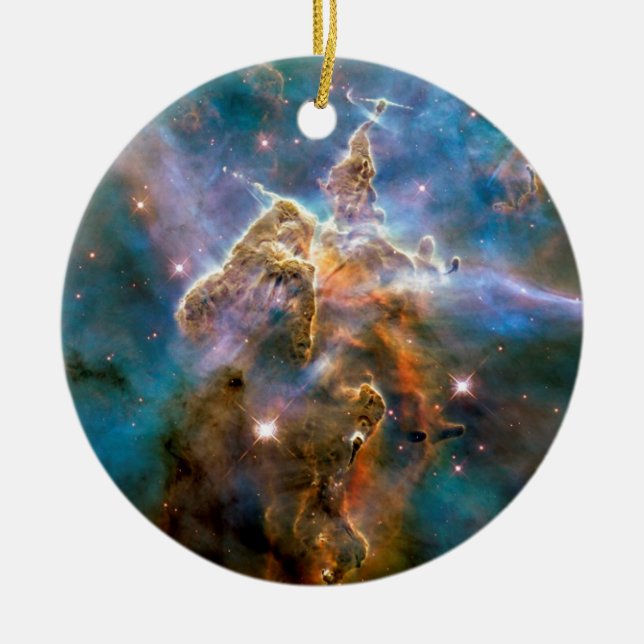 Adorno De Cerámica Mystic Mountain Carina Nebula Hubble Space Photo (Frente)