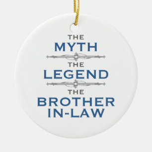 Adorno De Cerámica Myth Legend Brother-In-Law