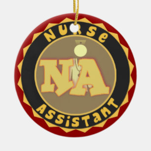 ADORNO DE CERÁMICA NA AYUDANTE DE ENFERMERÍA ORNAMENTE DE NAVIDAD