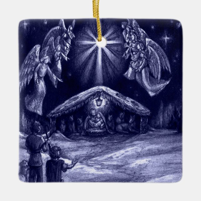 Adorno De Cerámica ¡Nace un salvador! (Anverso)