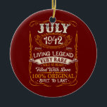 Adorno De Cerámica Nacido en julio de 1942 Vintage 80th Birthday 80 Y<br><div class="desc">Nacido En Julio De 1942 Vintage 80th Birthday, Regalo De 80 Años. Regalo perfecto para tu padre, mamá, papá, hombres, mujeres, amigos y familiares en el Día de Acción de Gracias, Día del Navidad, Día de la Madre, Día del Padre, 4 de julio de 1776 Día independiente, Día de los...</div>