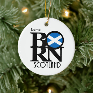 Adorno De Cerámica NACIDO Escocia Personalizable