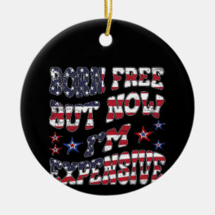 Adorno De Cerámica Nacido libre pero ahora soy caro clásico