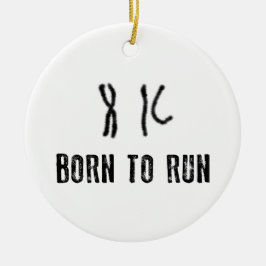 Adorno De Cerámica Nacido para ejecutar el ADN