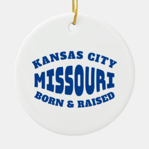 Adorno De Cerámica Nacido y criado en Kansas City Missouri