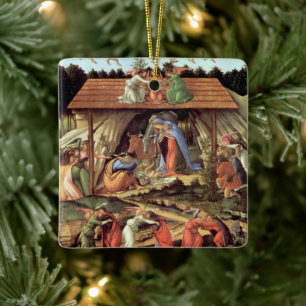 Adorno De Cerámica Nacimiento de Cristo, Natividad Mística por Bottic