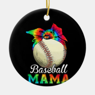 Adorno De Cerámica Nacimiento de la Madre Madre del Béisbol