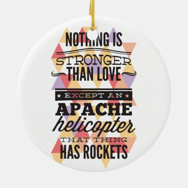 Adorno De Cerámica Nada es más fuerte que amor (Atrás)