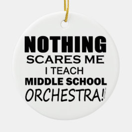 Adorno De Cerámica Nada me asusta de la orquesta de secundaria