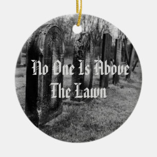 Adorno De Cerámica Nadie Está Sobre El Césped