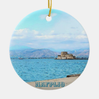 Adorno De Cerámica Nafplio Greece Souvenir Ornament