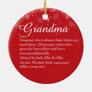 Adorno De Cerámica Nana Abuela Definición Foto Navidad
