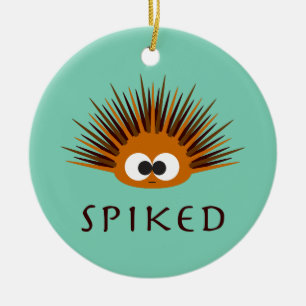 Adorno De Cerámica Naranja Araña Cute Urchin