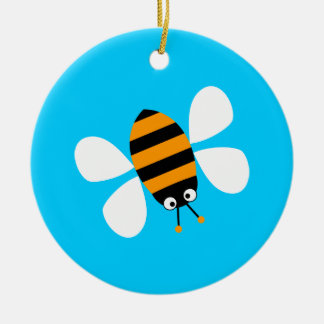 Adorno De Cerámica Naranja Bee