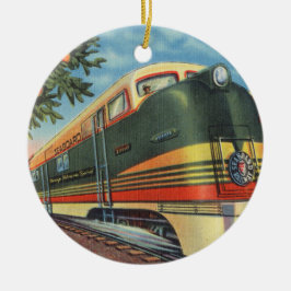 Adorno De Cerámica Naranja Blossom Locomotora especial