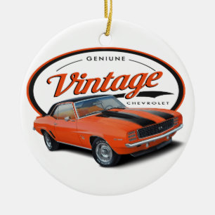 Adorno De Cerámica Naranja Camaro del vintage