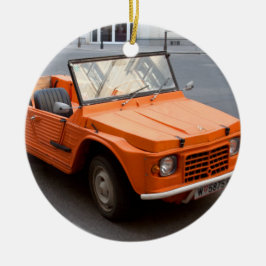 Adorno De Cerámica Naranja Citroen Mehari