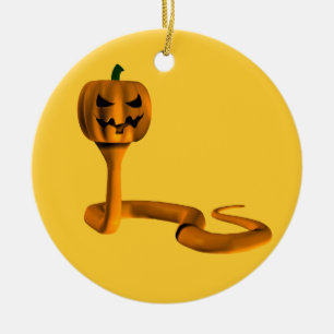 Adorno De Cerámica Naranja Cobra