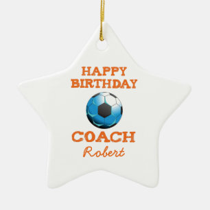 Adorno De Cerámica Naranja/estreno Verde azulado/azul del entrenador 