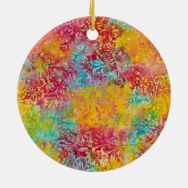 Adorno De Cerámica Naranja Glow (Atrás)