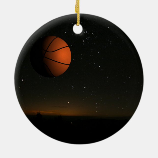 Adorno De Cerámica Naranja Moon (Atrás)