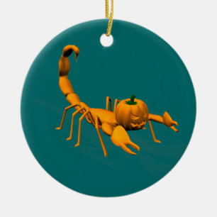 Adorno De Cerámica Naranja Scorpion