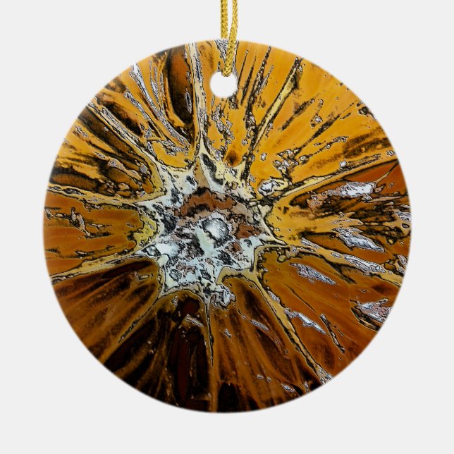 ADORNO DE CERÁMICA NARANJAS (Frente)